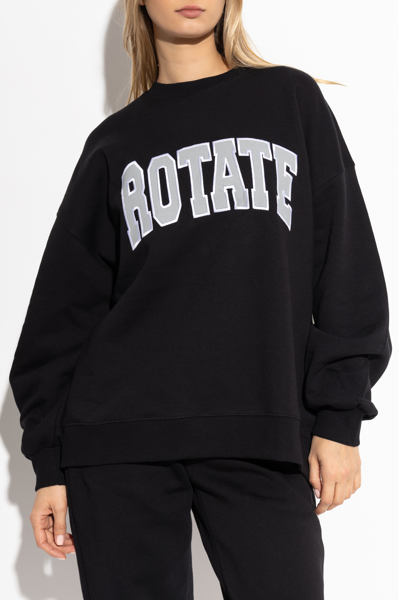その他 ROTATE FW25 SWEATSHIRT WITH LOGO (1143813070 BCR4013070) Black Sweatshirt with logo ROTATE - Vitkac AS
